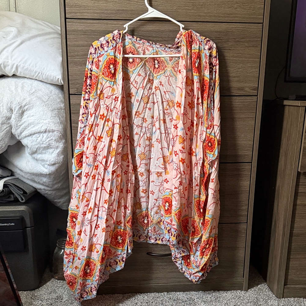 Forever 21 Floral Multicolor Swim Coverup